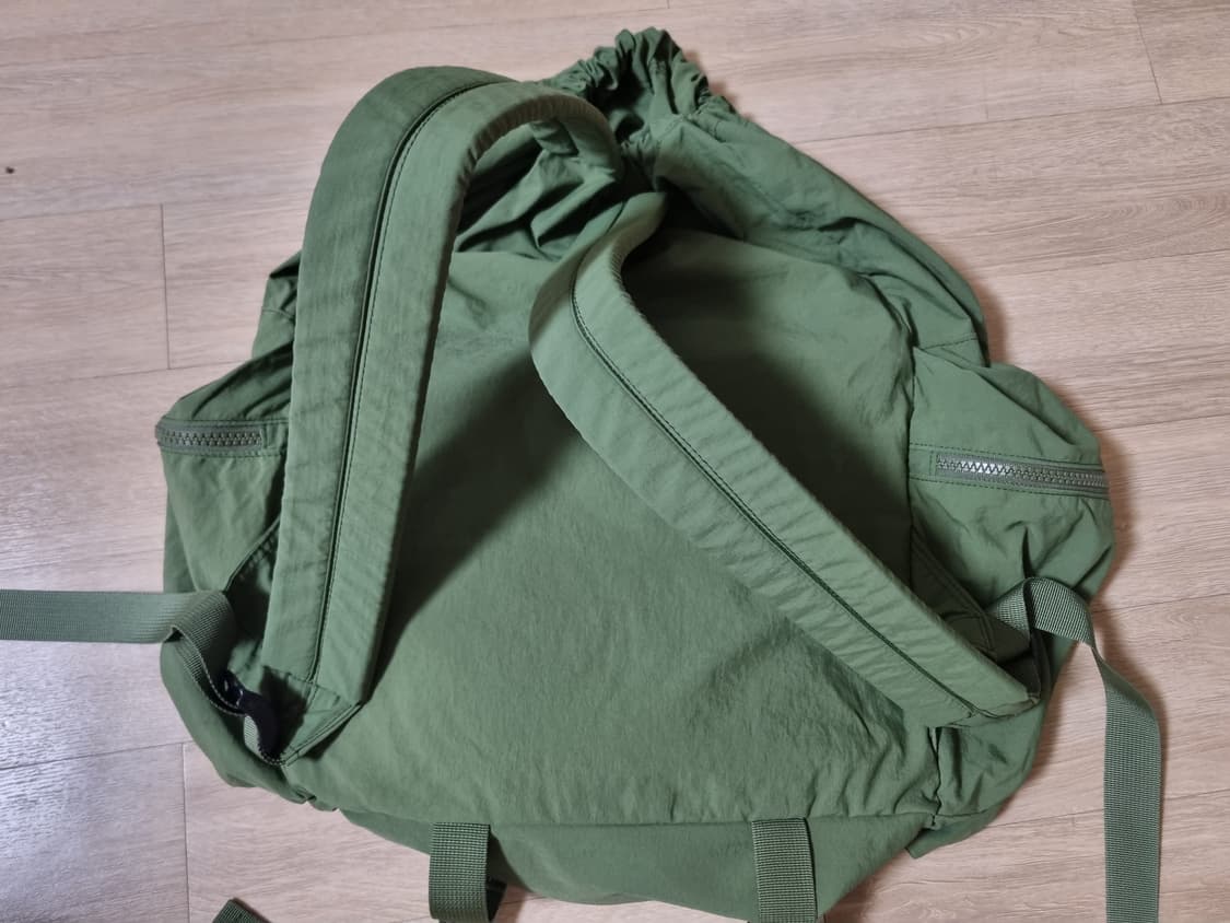 Mmlg 럭색 드로우스트링 백팩 카키 상품이미지3