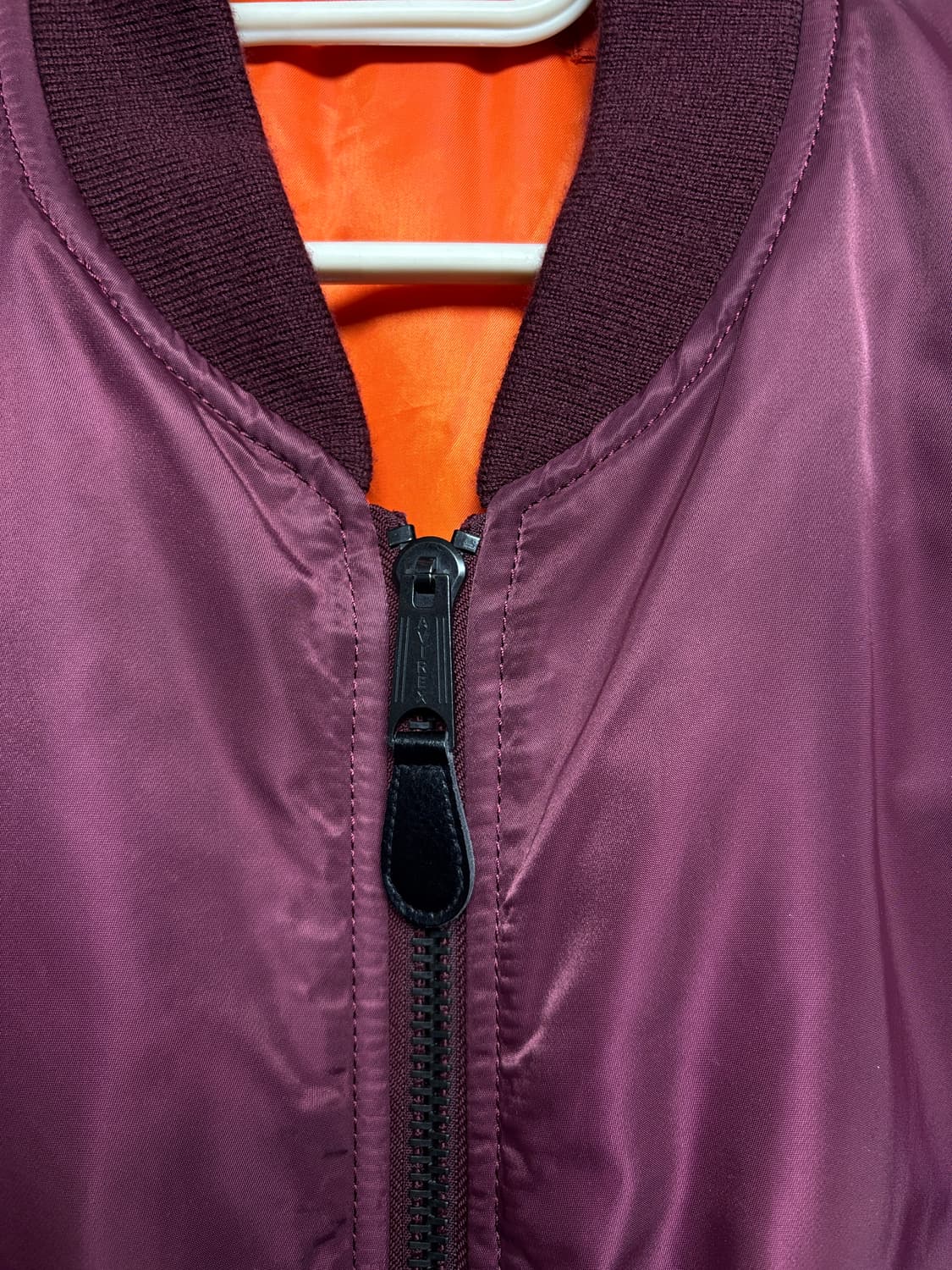 아비렉스 베이직 MA-1 버건디 상품이미지3