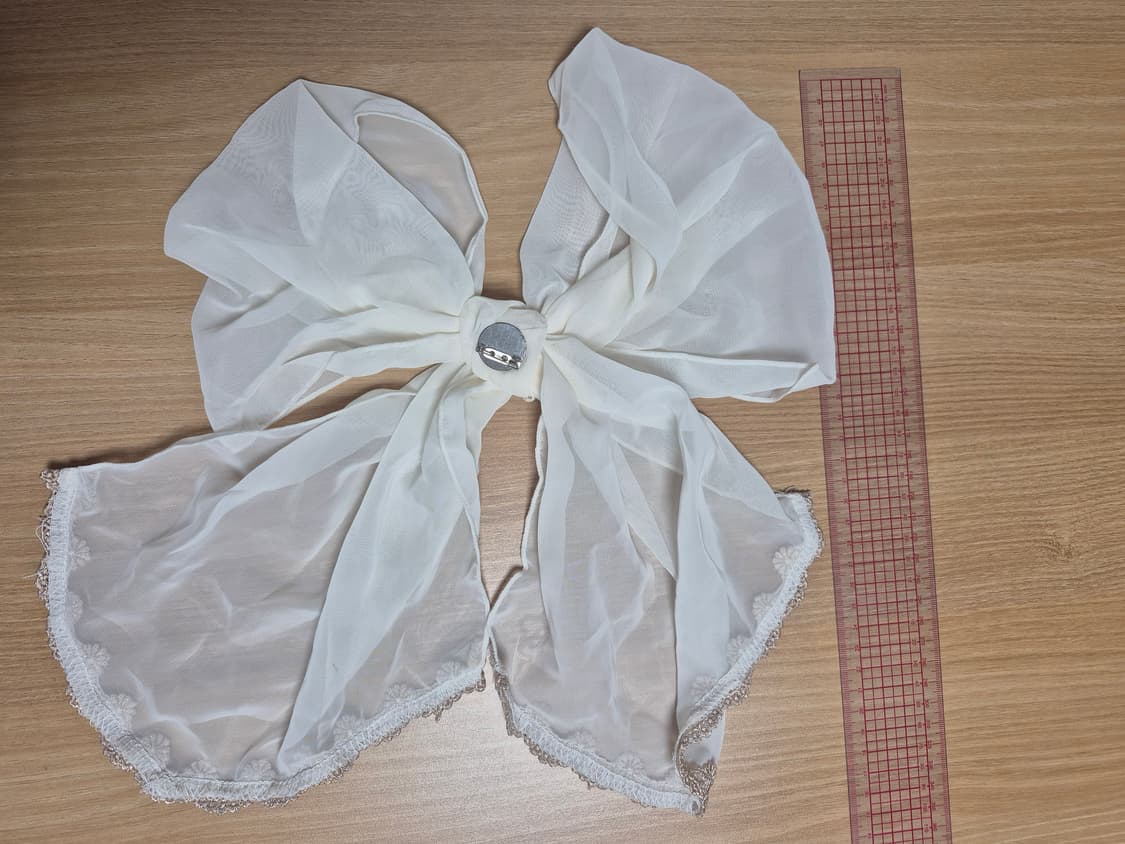 리즈리사 쉬폰리본브로치 아이보리칼라 상품이미지3