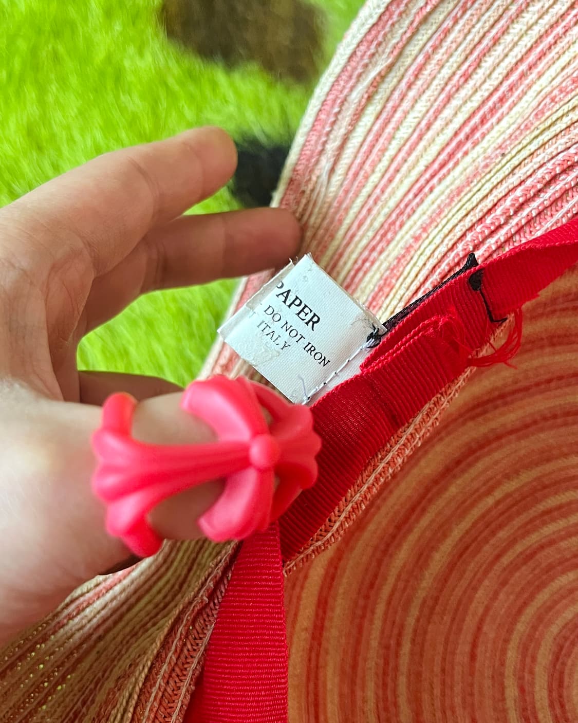 2000s DANIELE MEUCCI Italy Old Straw Hat 상품이미지9