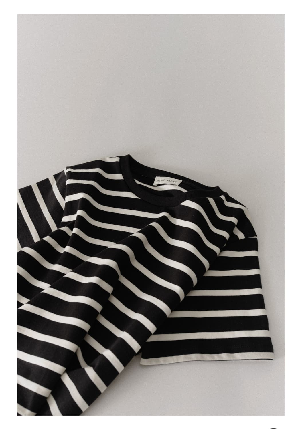 파사드패턴 코튼 스트라이프 티셔츠 S 상품이미지3