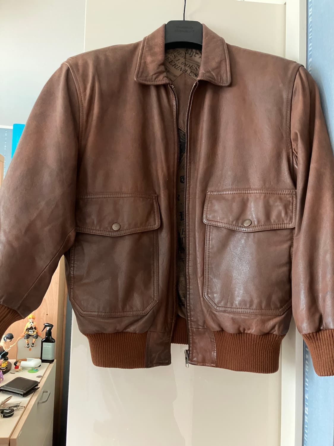 A-2 레더 자켓 상품이미지1