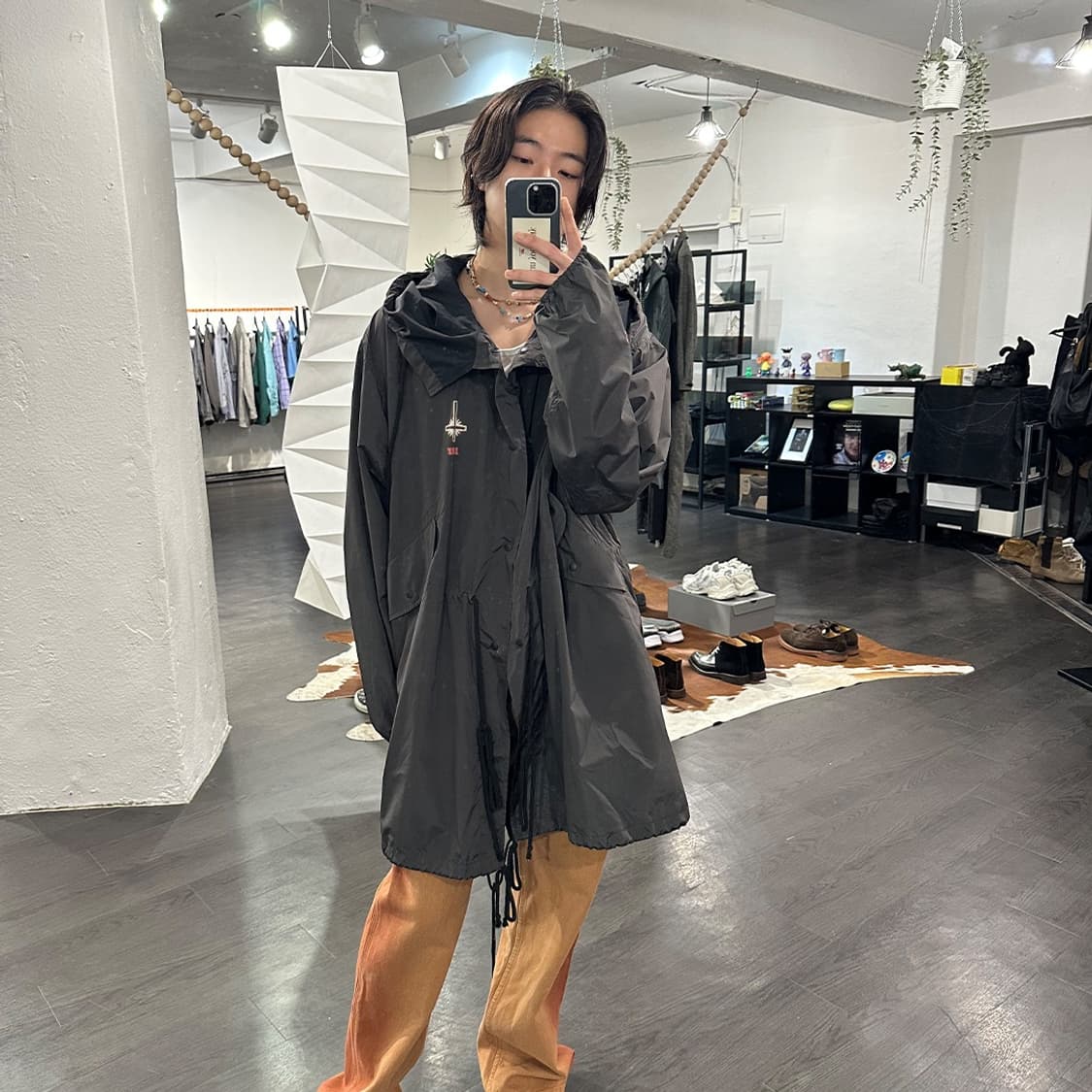 혜인서 그래픽 피쉬테일 파카 상품이미지4