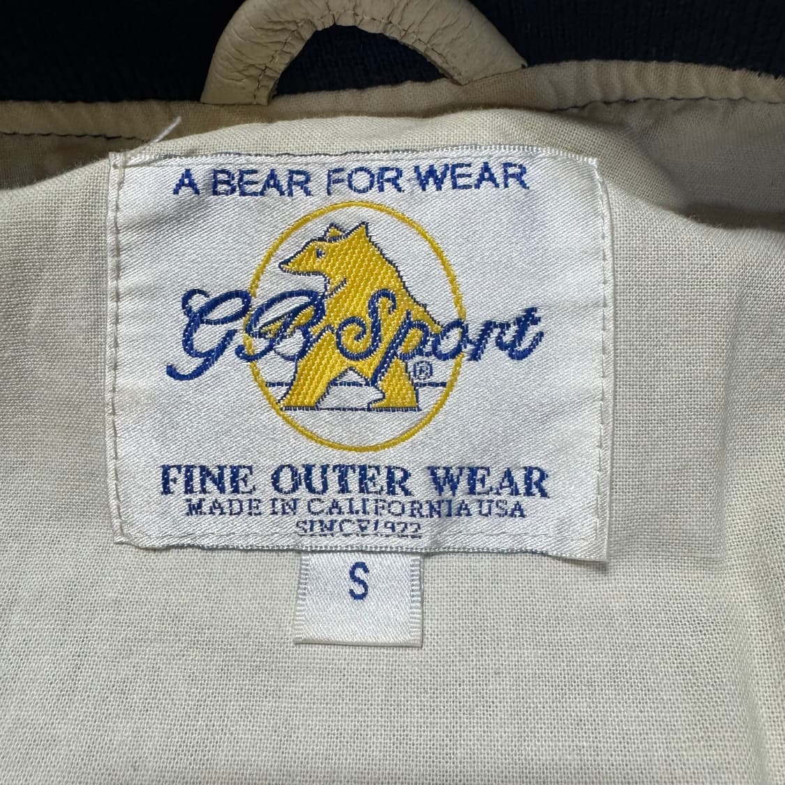 80's 골든베어 블루종 자켓 네이비 상품이미지3