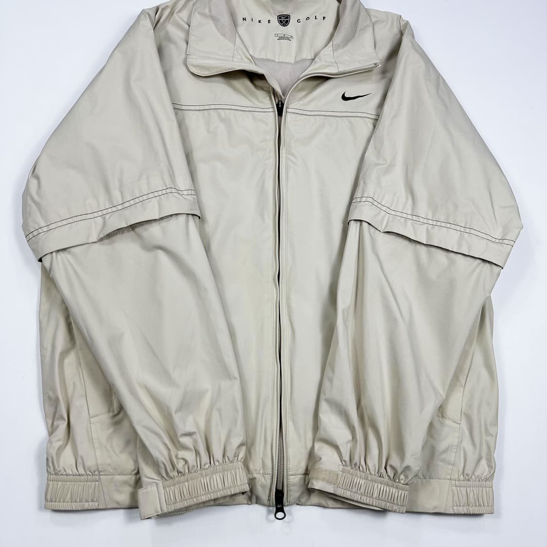 00s 나이키 골프 올드스쿨 바람막이 아이보리 L 상품이미지3