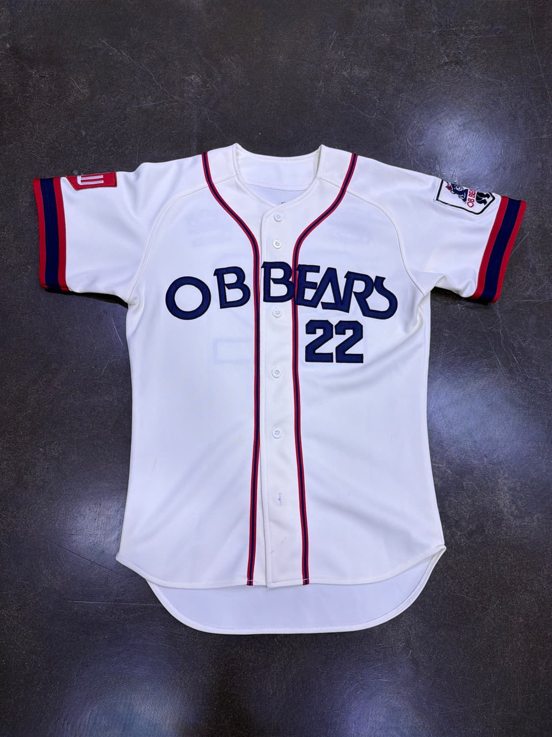 OB베어스 KBO 올드 유니폼 져지 22번 홍성흔 S 상품이미지1