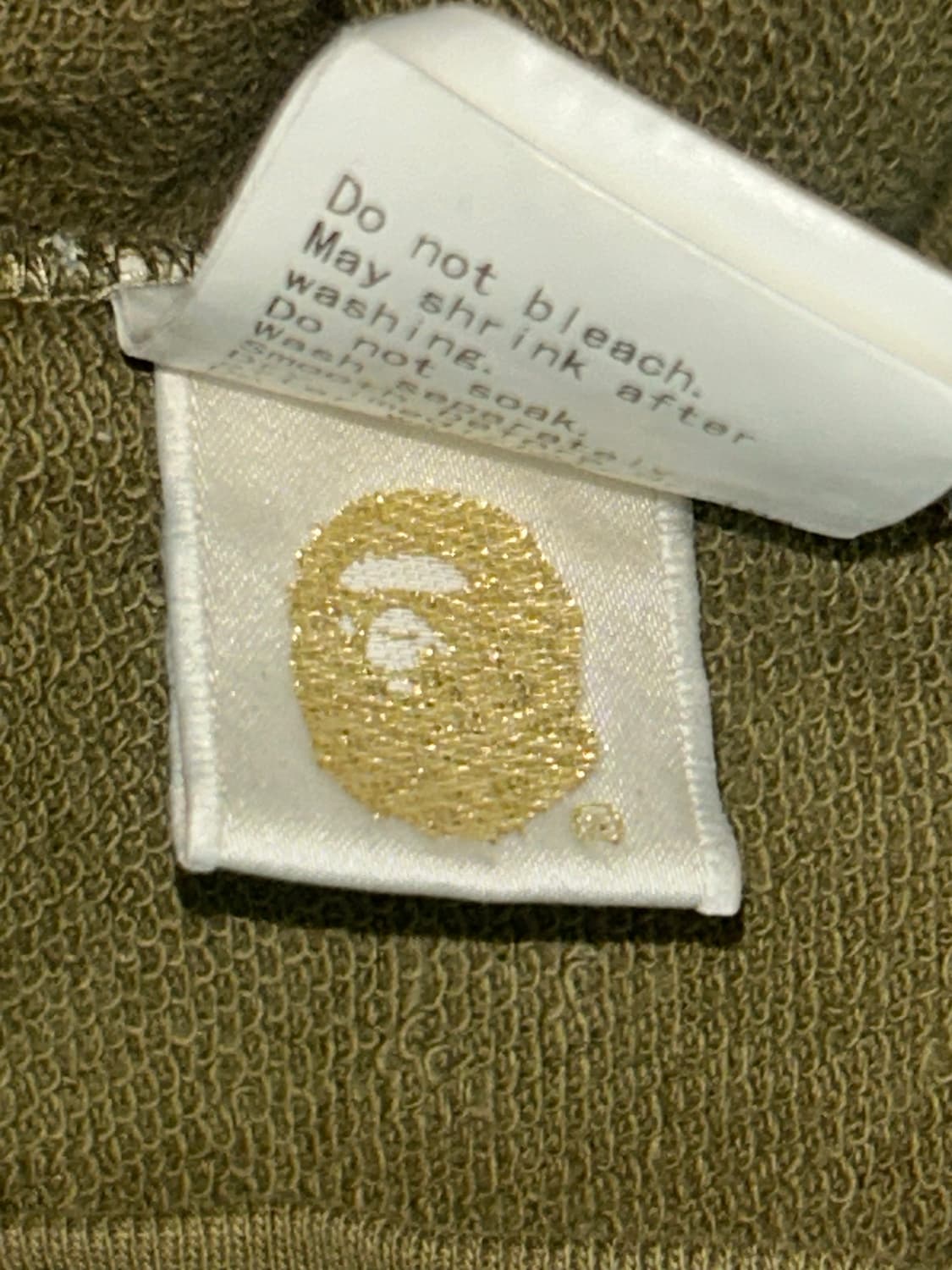 베이프 스타 녹계 풀집업 m (판매/교신) 상품이미지3