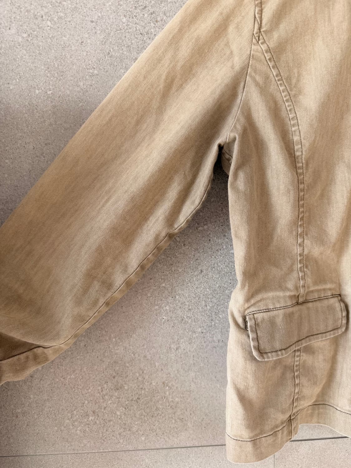 린넨 혼방 풀집업 자켓 하이넥 마감이 고급스러워요 상품이미지3