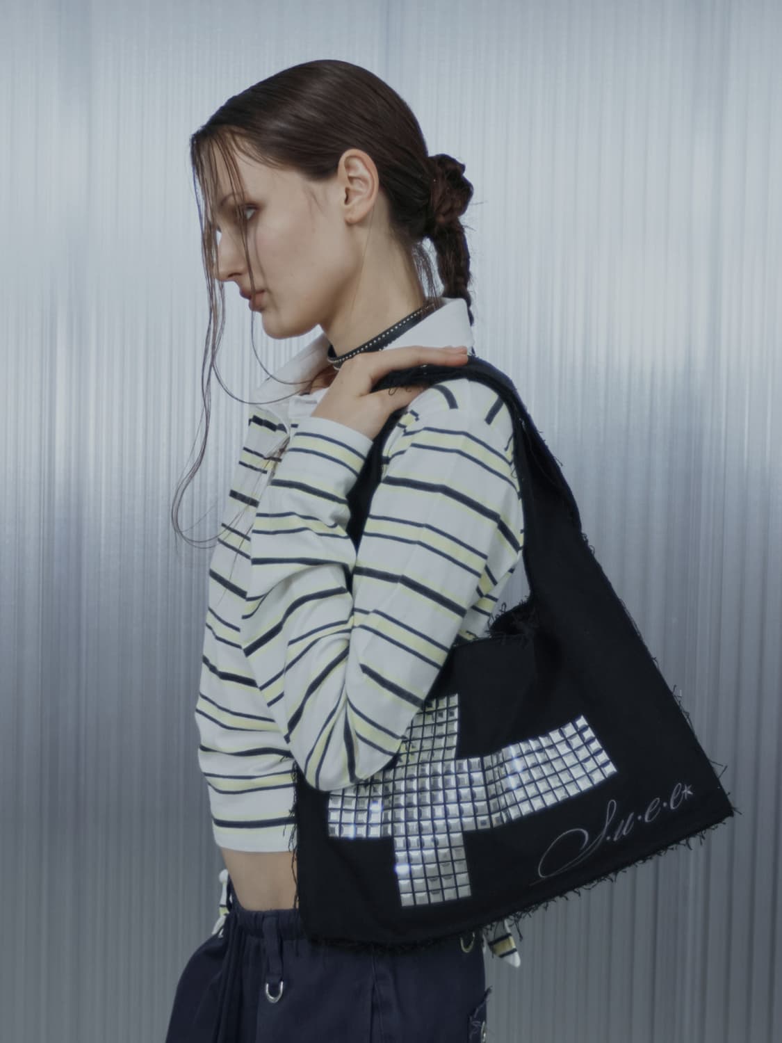 셋업이엑스이 TWO-WAY RAW CROSSBAG 상품이미지1