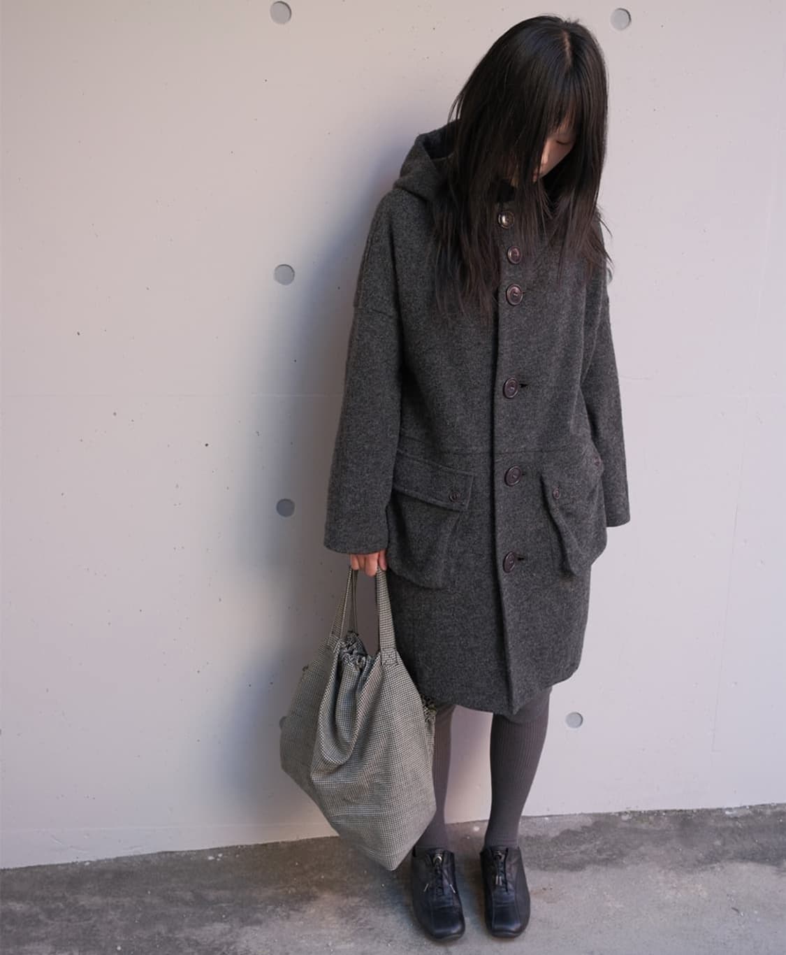 Sunao Kuwahara wool coat 상품이미지5
