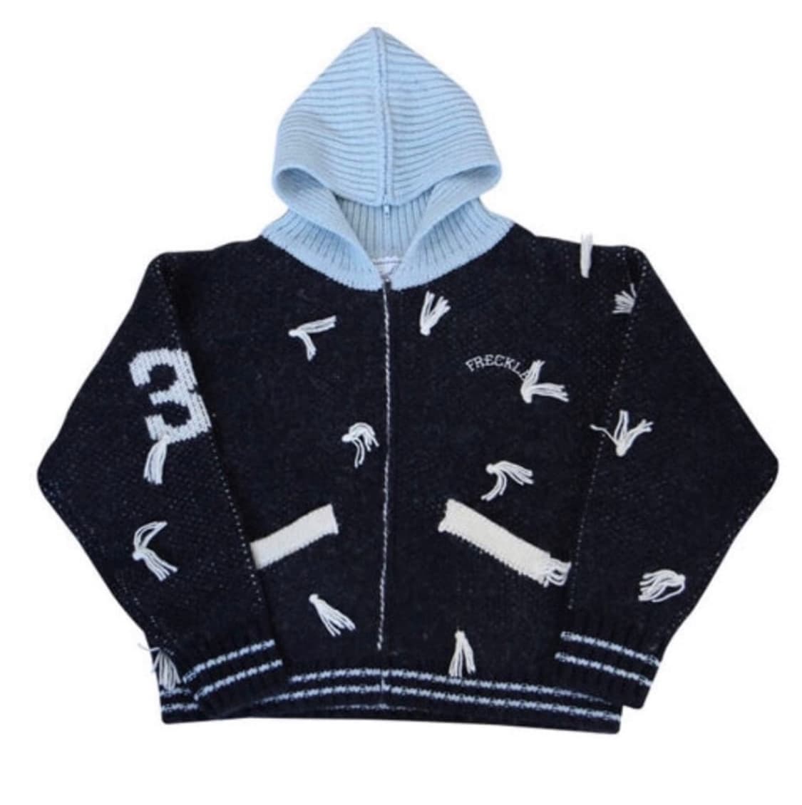 프레클 니트 퍼 울 후디 상품이미지2