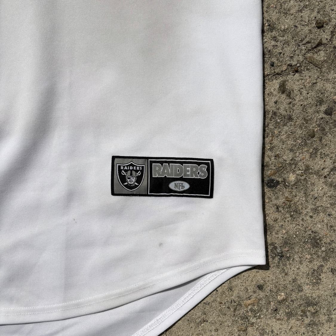 (XL) NFL 레이더스 베이스볼 화이트 져지 상품이미지5