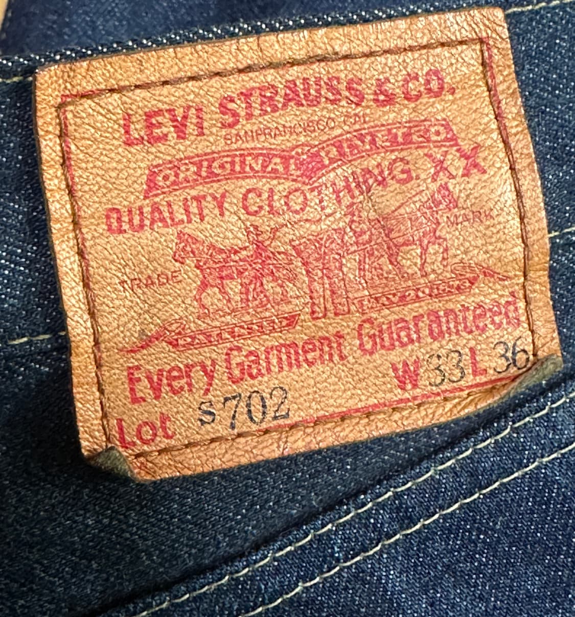 [초희귀/컬렉터피스] LVC 일본판 S702-XX 'No-Tab' 리지드 상품이미지1