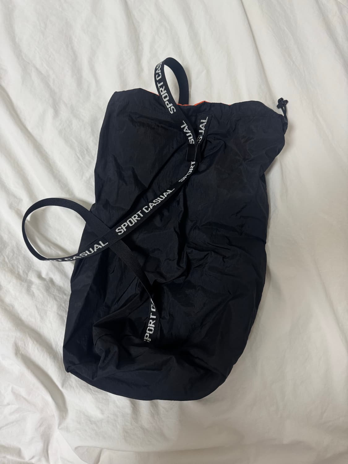 헤리티지 플로스 가방 나일론 립스탑 워셔 스포츠백 블랙 상품이미지2