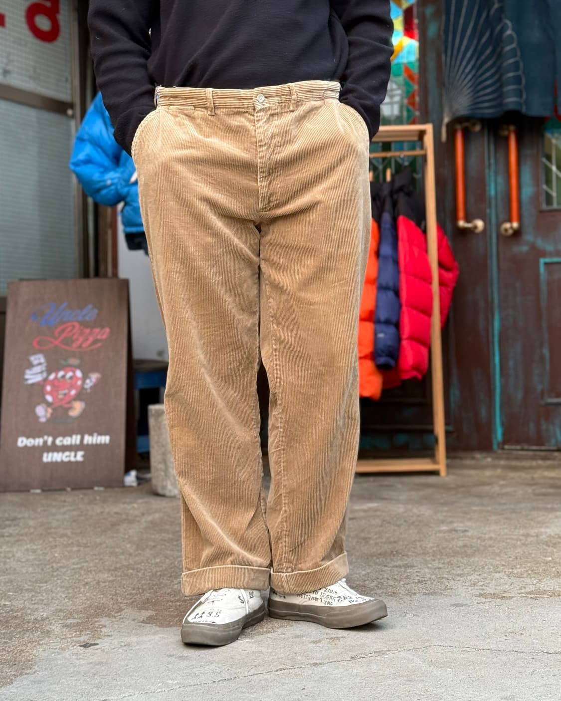 90‘s 폴로 랄프로렌 패치워크 코듀로이 팬츠 36 [브라운] 상품이미지7