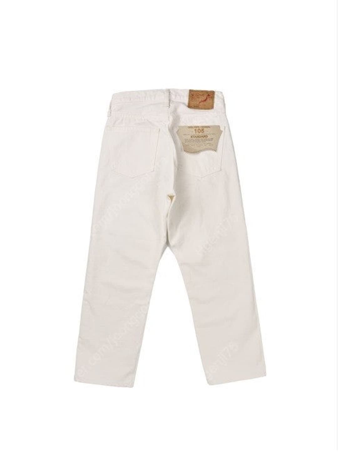 orSlow women 105 90’s 화이트 데님팬츠 상품이미지1