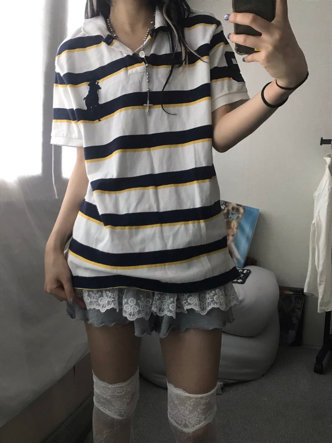 폴로 스트라이프 빅포니 반팔티셔츠 상품이미지3