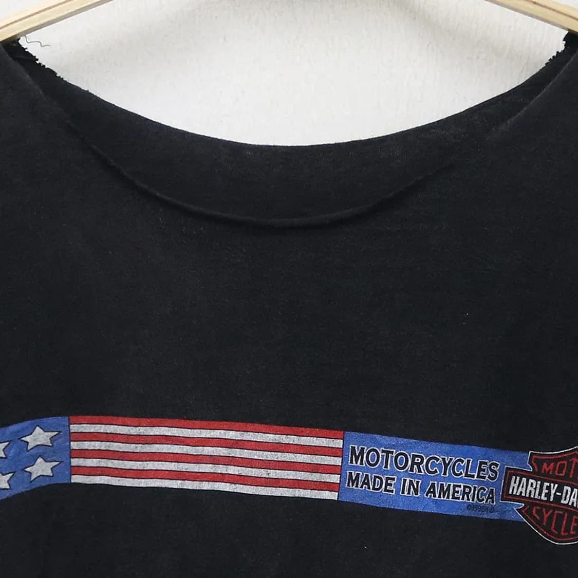 할리데이비슨 로고 반크롭 티셔츠 65569 상품이미지3