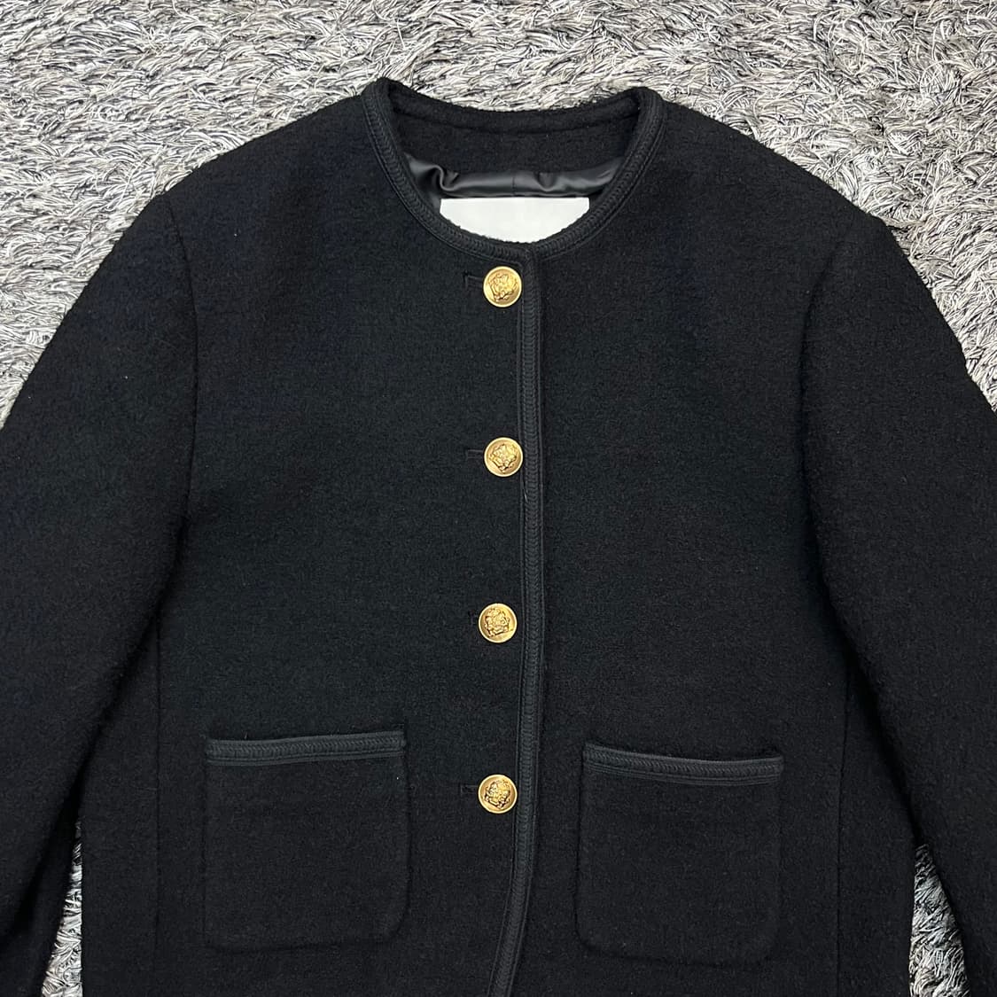 던스트 클래식 버클 트위드 자켓 (M) 상품이미지2