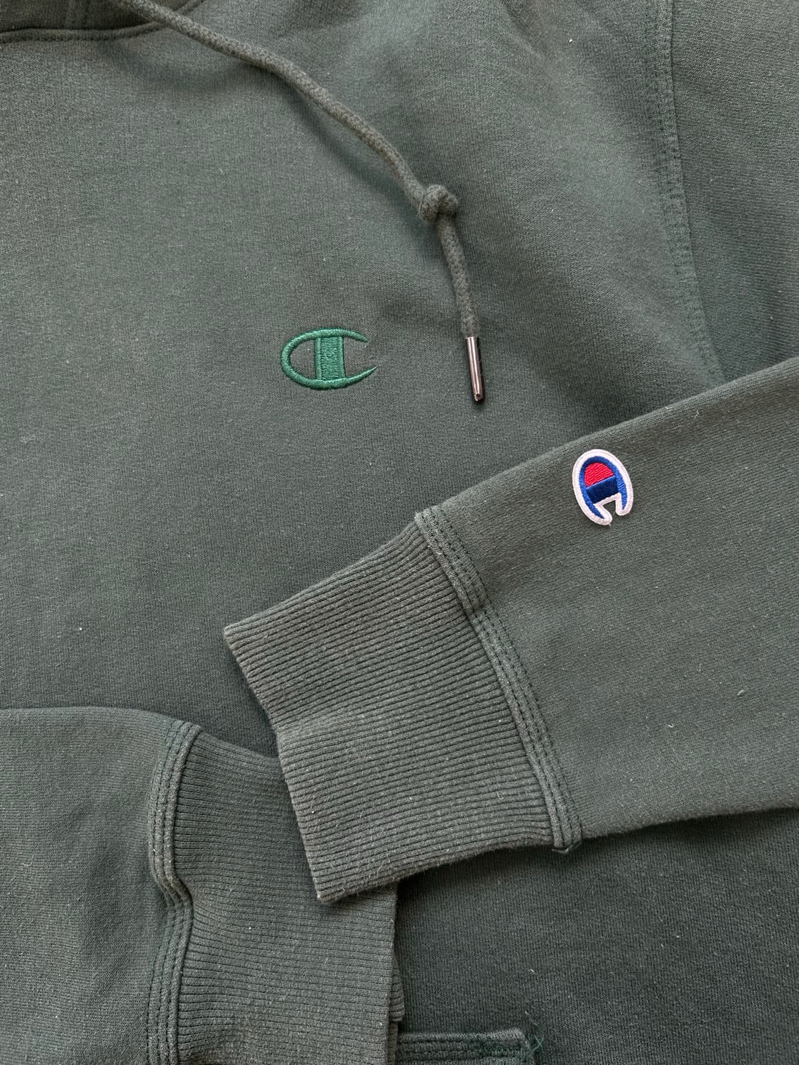 챔피온 어센틱 그린 후드티 M 상품이미지6