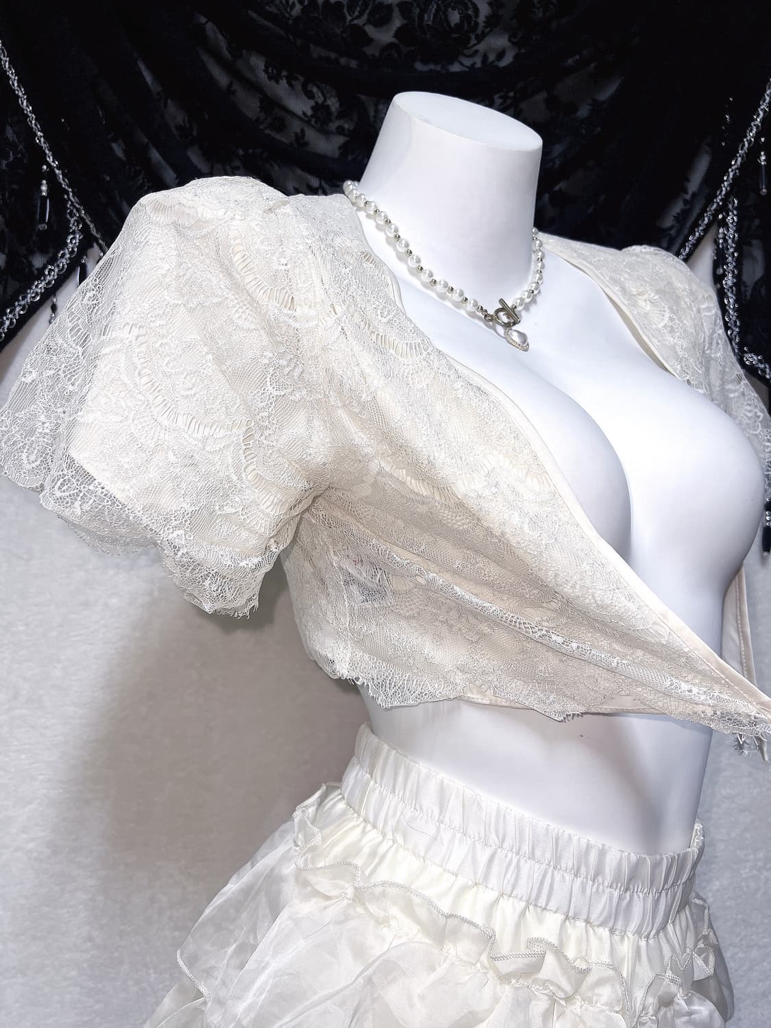 로맨틱갸루 로걀 레이스 볼레로 가디건 엔틱 오리엔탈 리버시블 핀터 페어리 상품이미지1