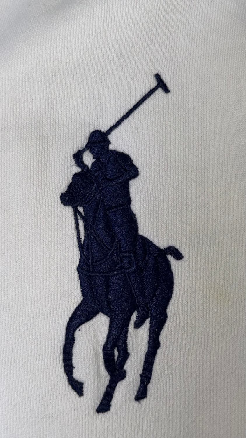 폴로 랄프 로렌 빅포니 후드집업 화이트 상품이미지2