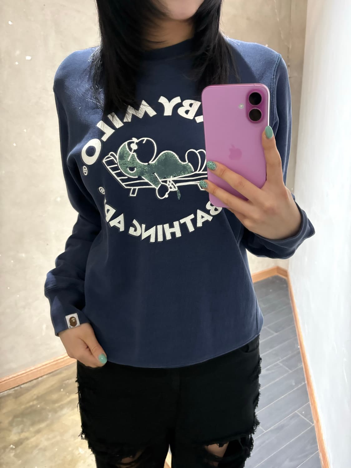 베이프 베이비마일로 스웻셔츠 상품이미지3