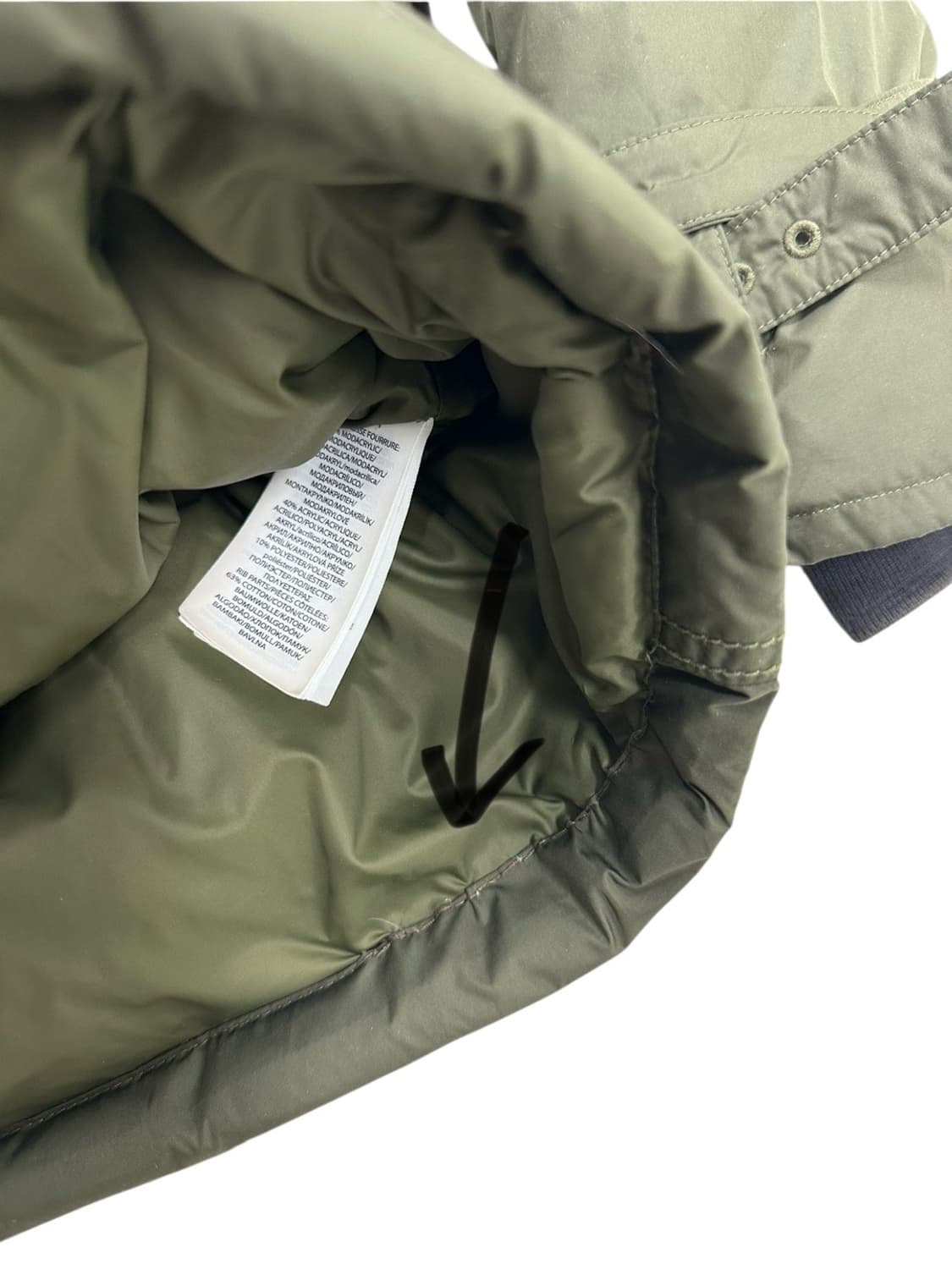 폴로 덕다운 패딩 카키 (공용XS) 상품이미지9