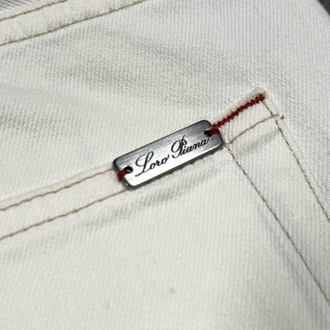 Loro Piana 로로 피아나 화이트 코튼 팬츠  상품이미지8