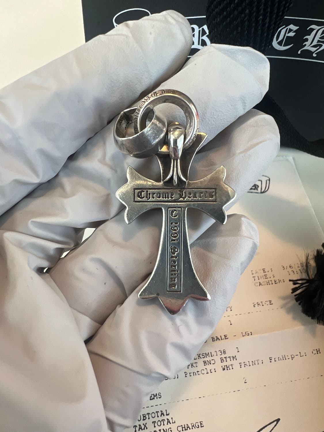 크롬하츠 스몰 크로스 위드 베일 상품이미지3