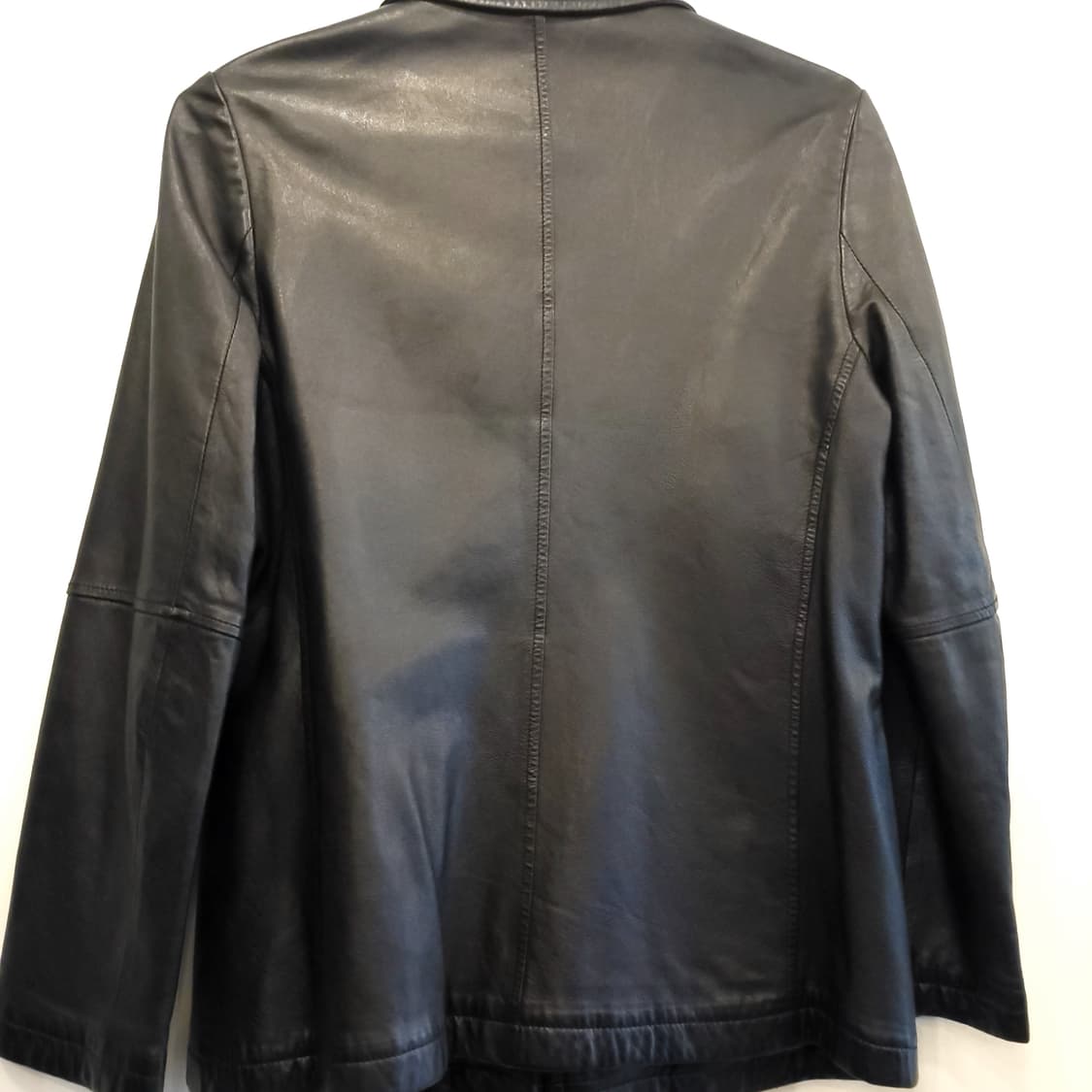 톰보이 룩 블랙 가죽 자켓 상품이미지5