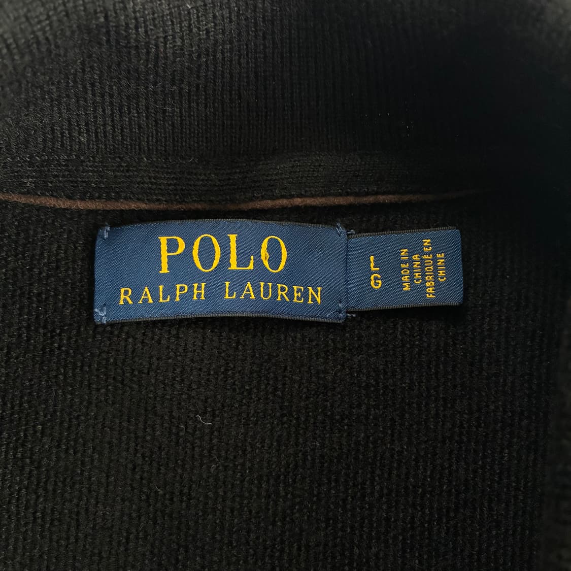 Polo 폴로 랄프로렌 신형 블랙 램스울 카라니트 상품이미지4
