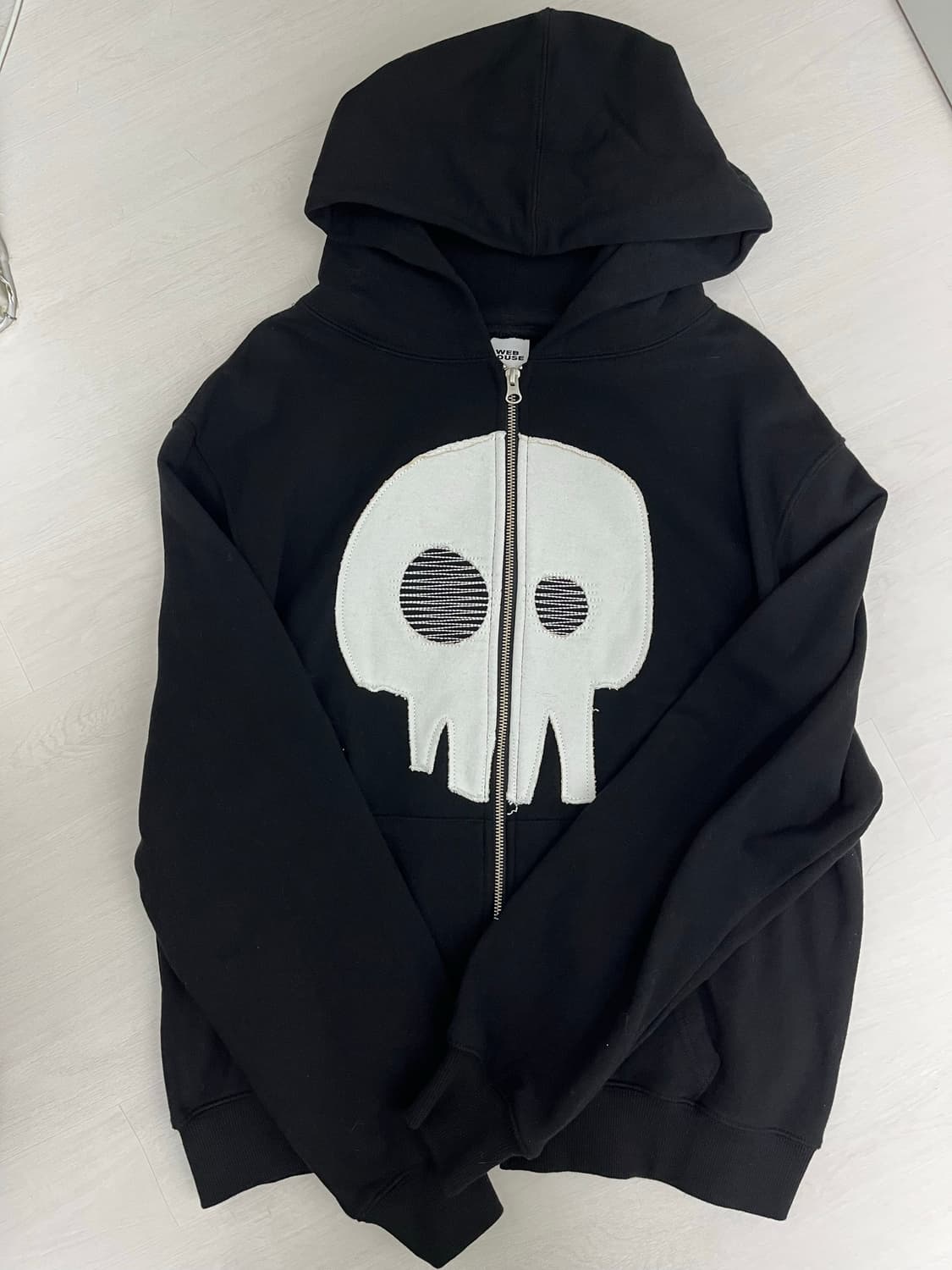 웹하우스 스컬후드집업 상품이미지2