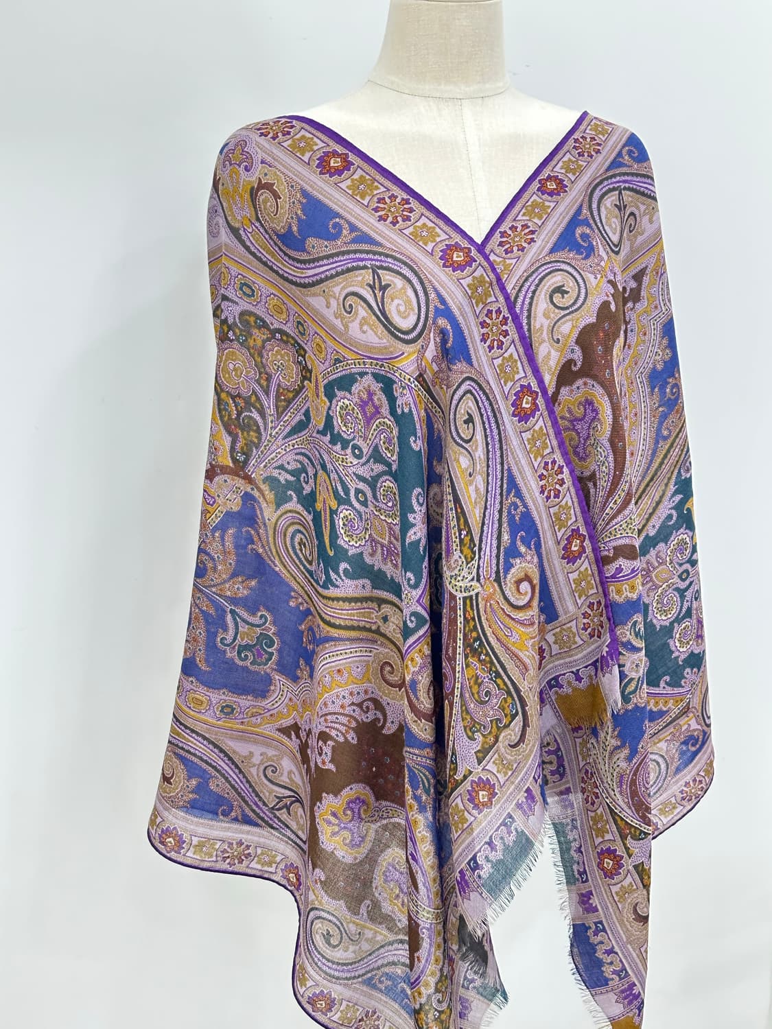 에트로 울 실크 머플러 상품이미지5