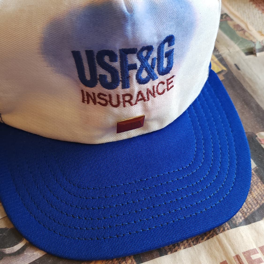 90s 빈티지 메쉬 트러커 캡 빈티지모자 미국빈티지 피싱캡 usf&g 상품이미지3