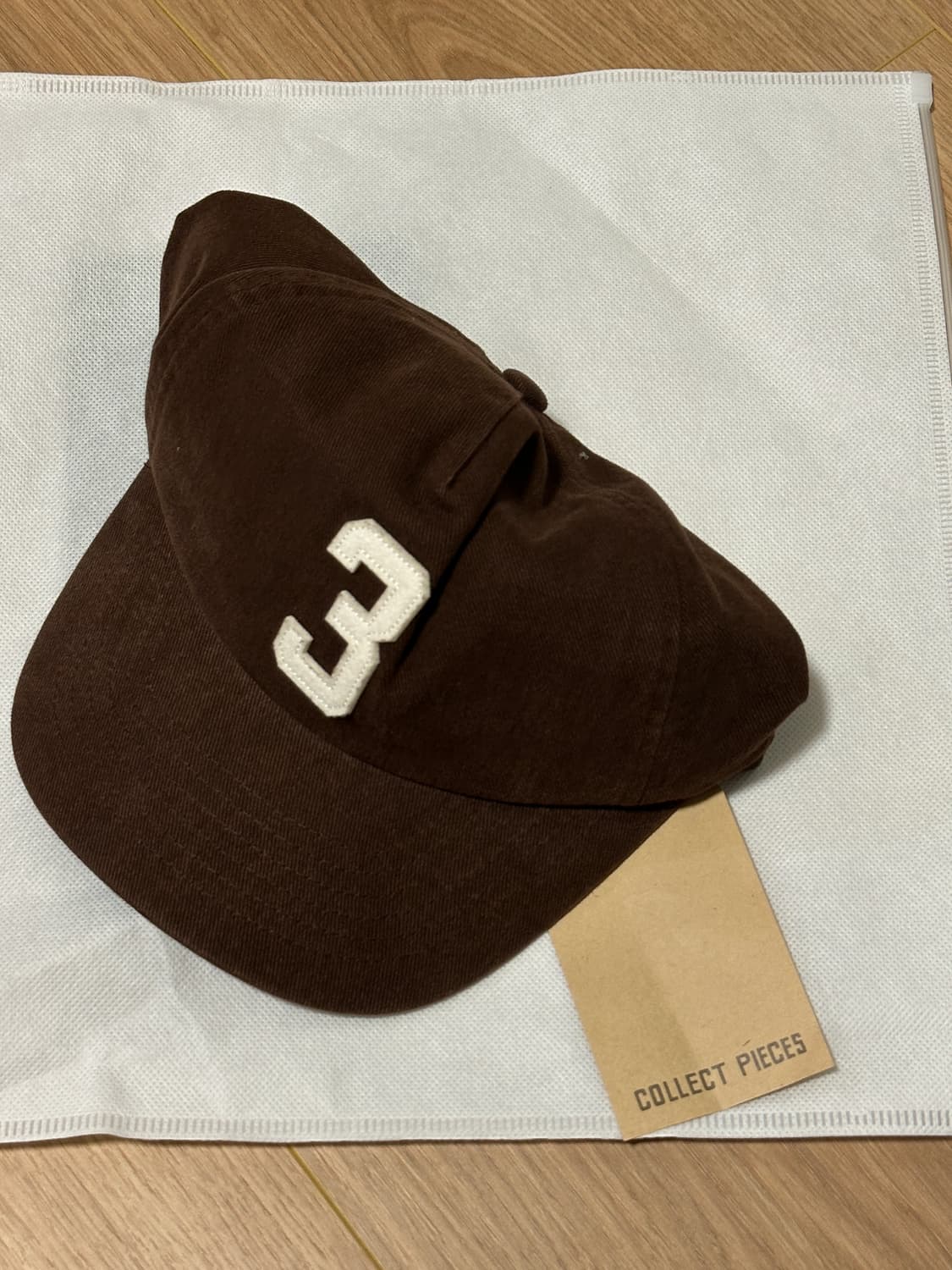 컬렉트피시스 모자 3 볼캡 브라운 새상품 수량 6개 상품이미지1