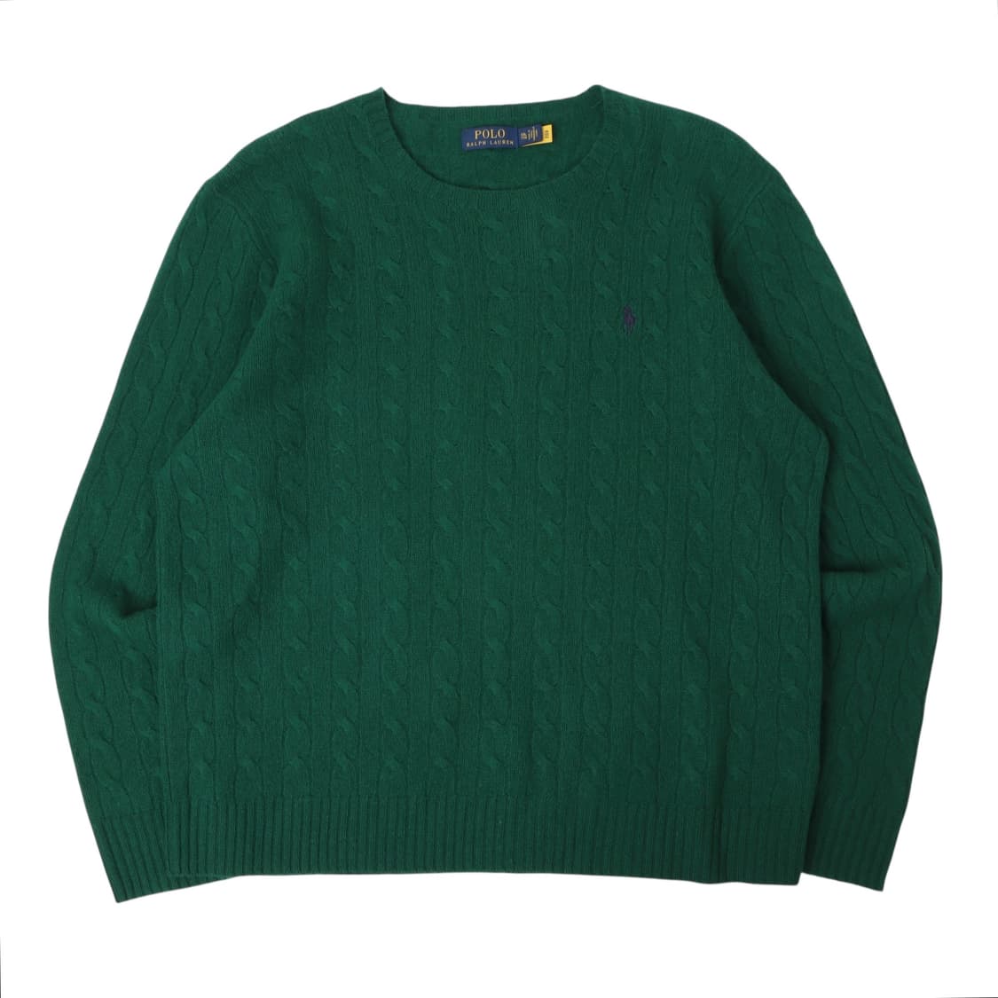 폴로 랄프로렌 QR 그린 울 캐시미어 니트 상품이미지1