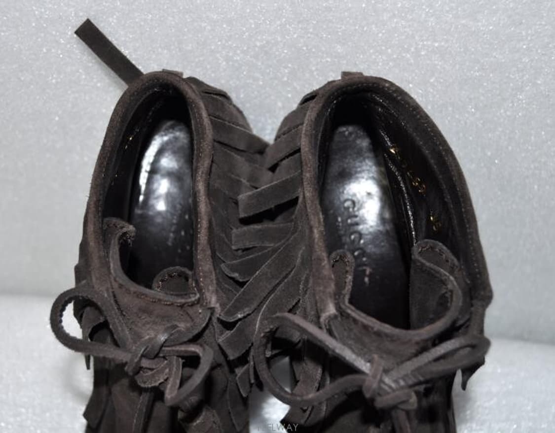 구찌/여성스웨이드부츠(사이즈220)정품 상품이미지6