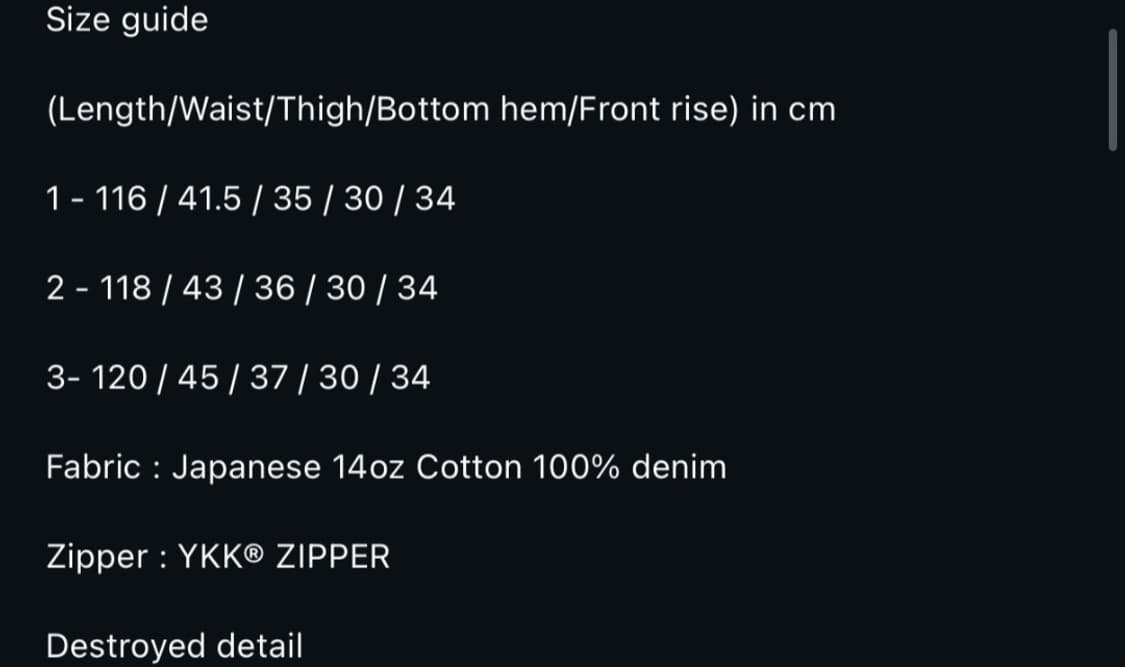 [2] 에모스탠스클럽 재패니즈 디스트로이드 데미지 와이드 배기 데님 팬츠 상품이미지2