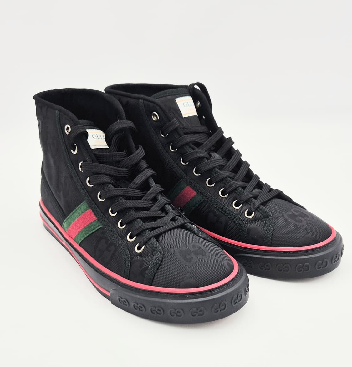 구찌 1977 GG 자카드 웹 스트라이프 하이탑 스니커즈 상품이미지2