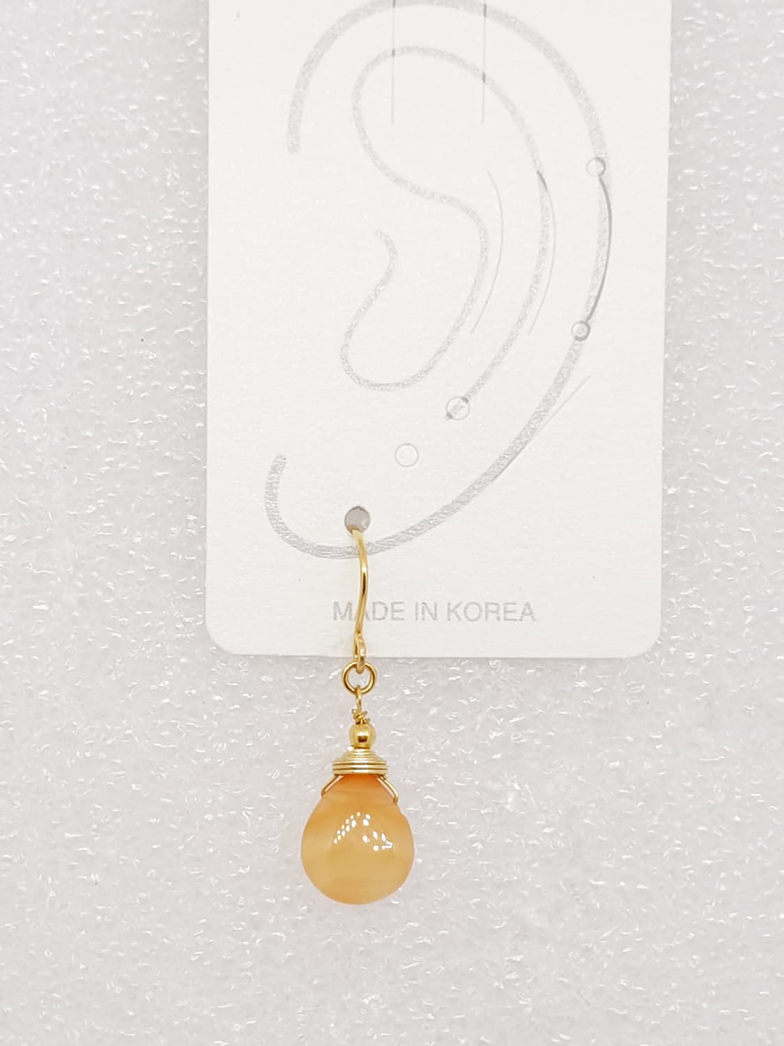 커넬리언 심플 드롭 귀걸이 상품이미지3