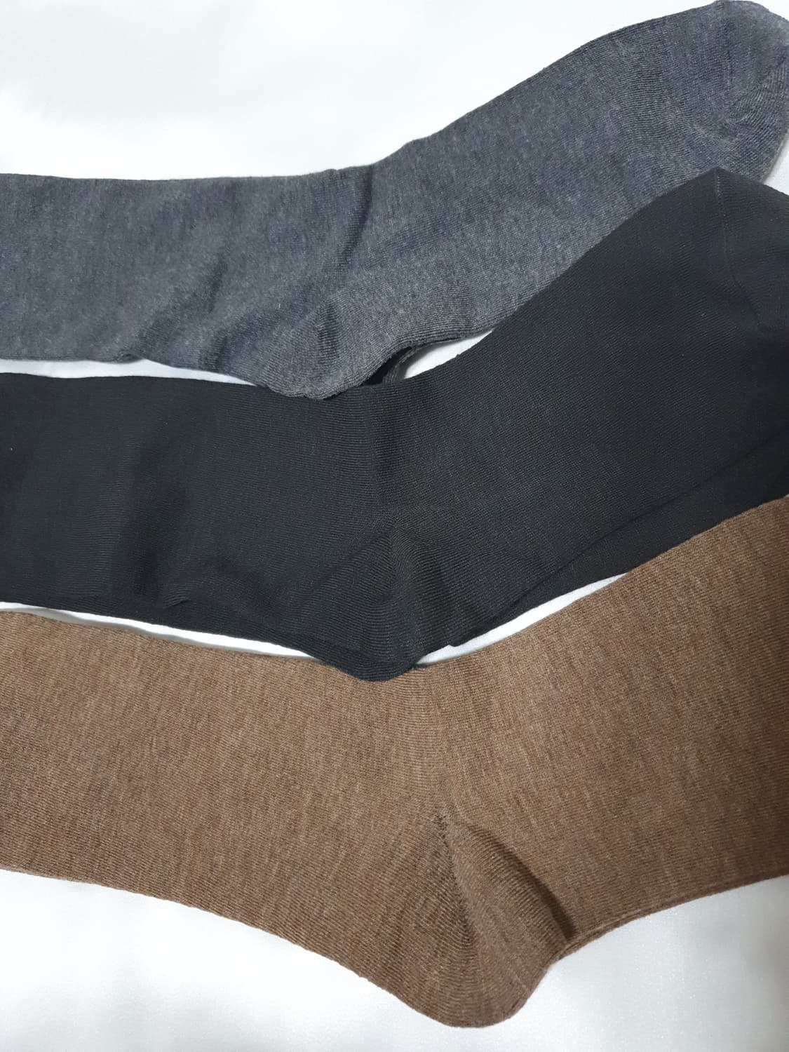 3컬레 가격~ 브라운 그레이 블랙 니삭스 롱 삭스 무릎양말 긴양말  상품이미지7