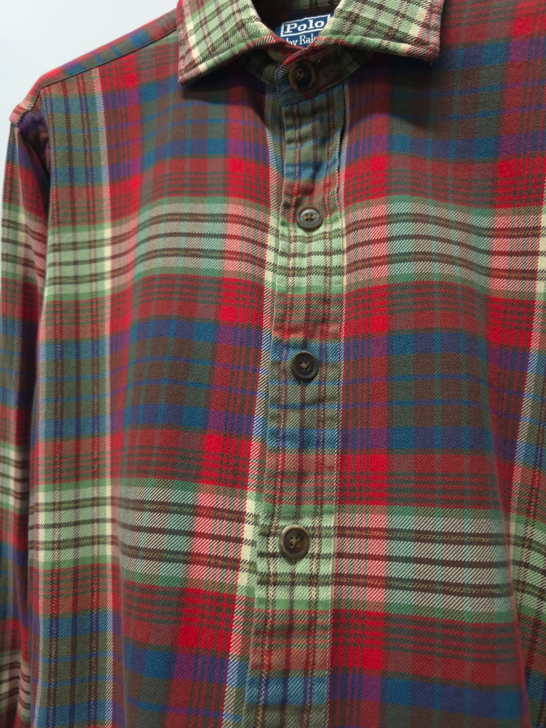 폴로 랄프로렌 에스테이트 클래식핏 체크 플란넬 셔츠(~66반) 상품이미지5
