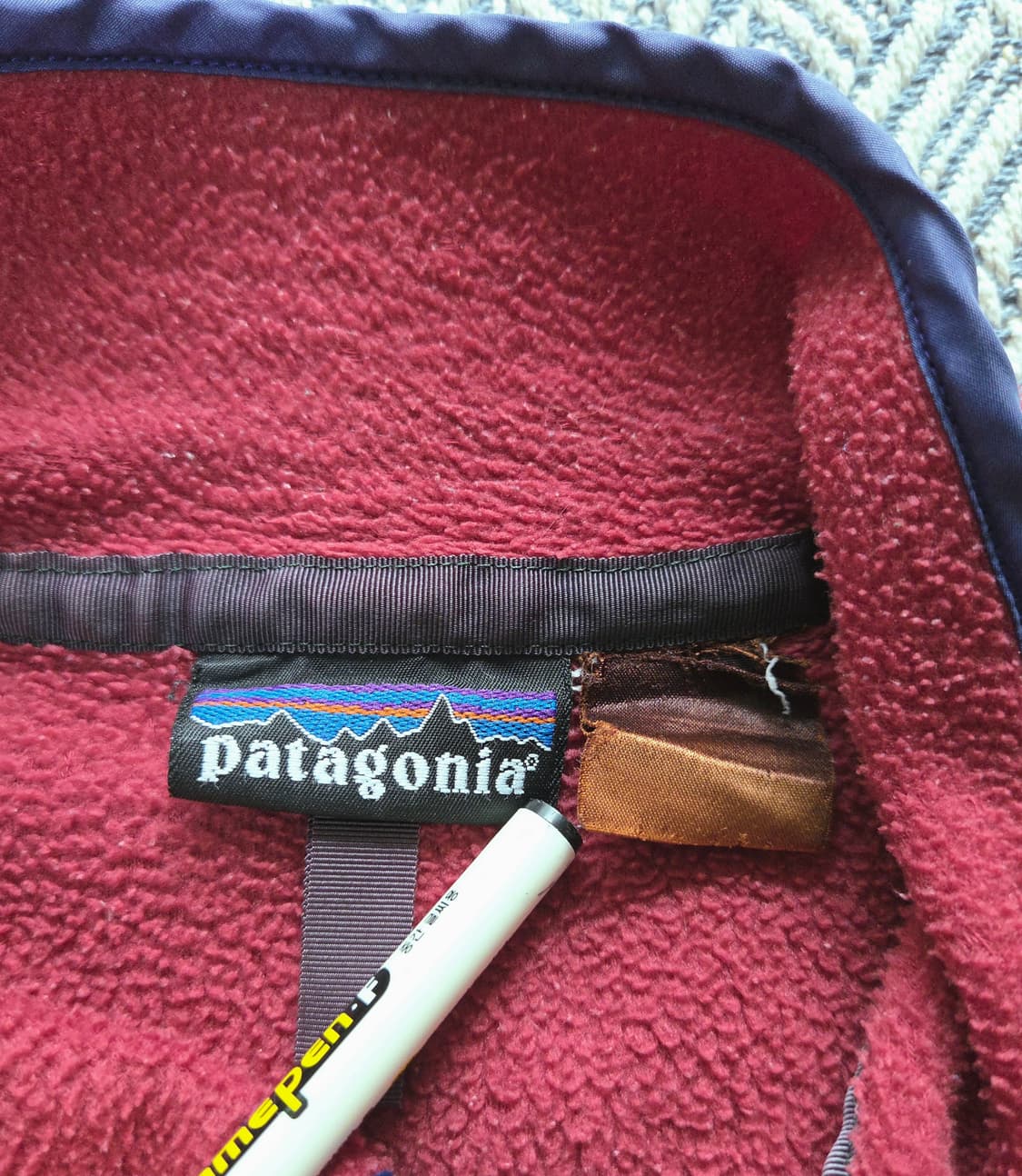 (M/55~)파타고니아 90s 자주색 신칠라 상품이미지4