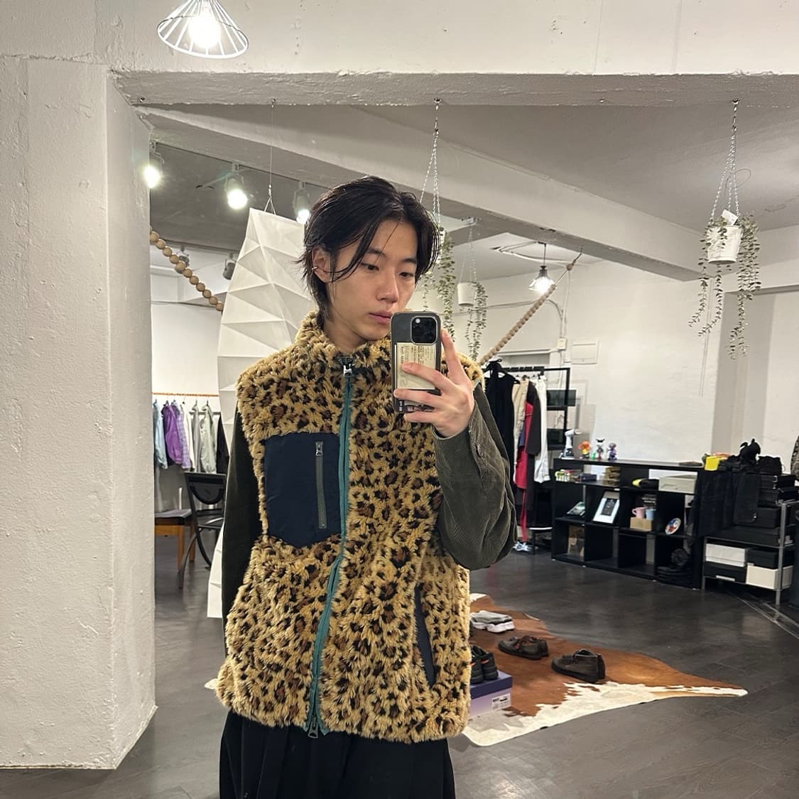 사카이 레오파드 후리스 자켓 상품이미지4