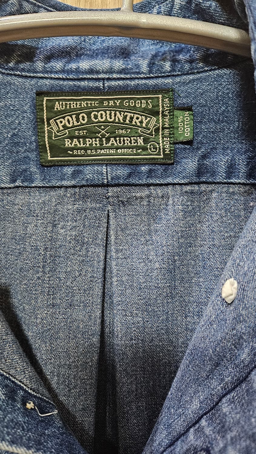 빈티지 polo country 데님셔츠 L 상품이미지3