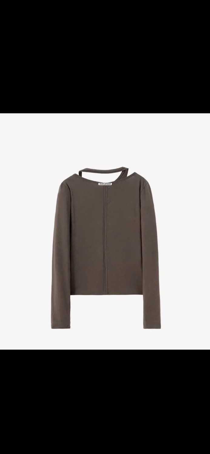 인사일런스 우먼 홀터 레이어드탑 브라운 M 상품이미지3