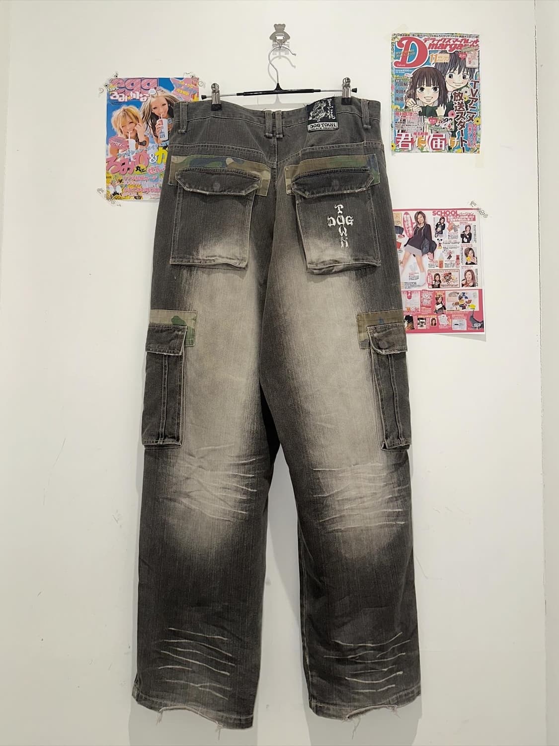 Dog town Grey denim washing cargo pants 상품이미지5
