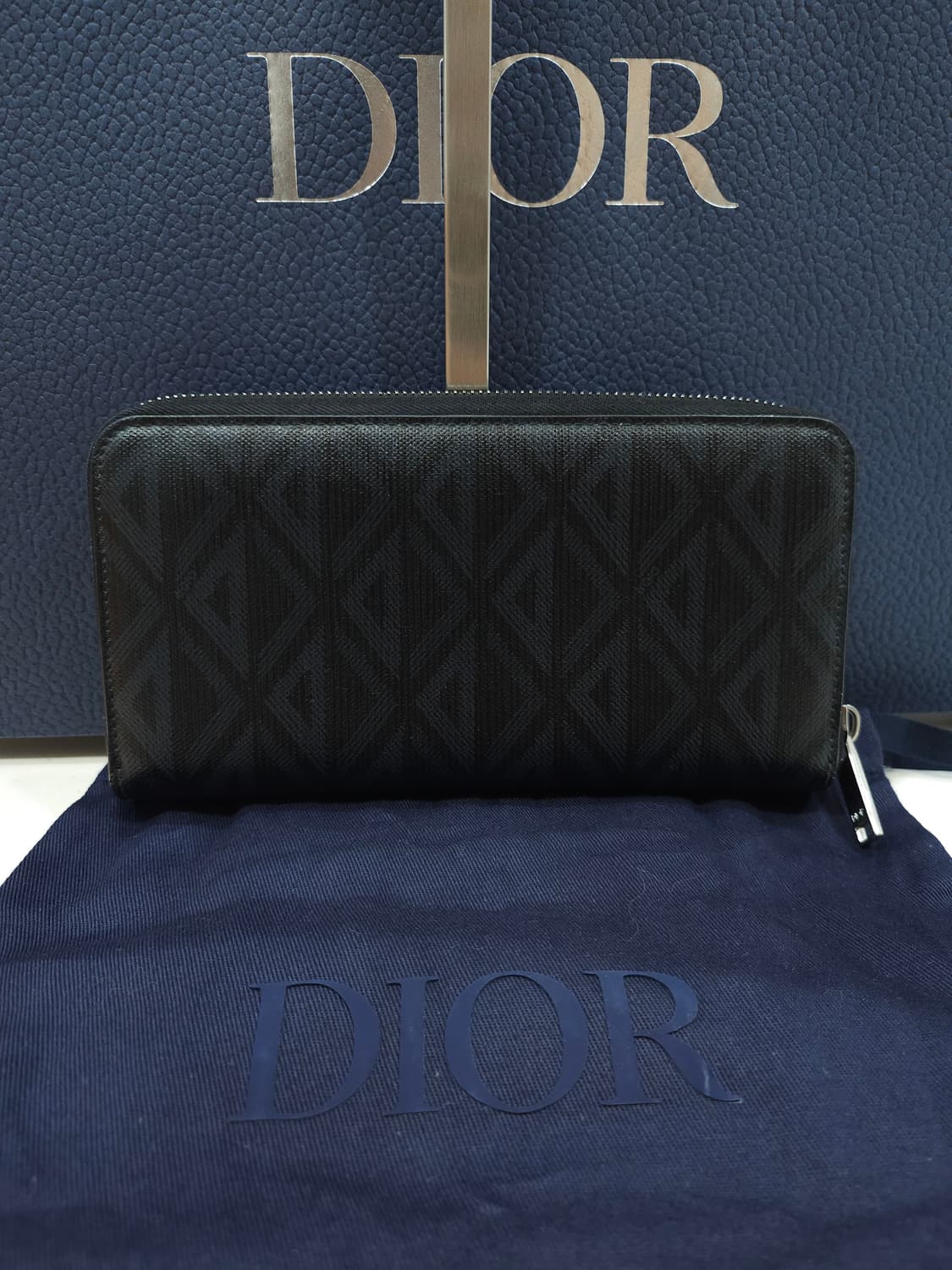 디올 다이아몬드 지퍼 장지갑  상품이미지2