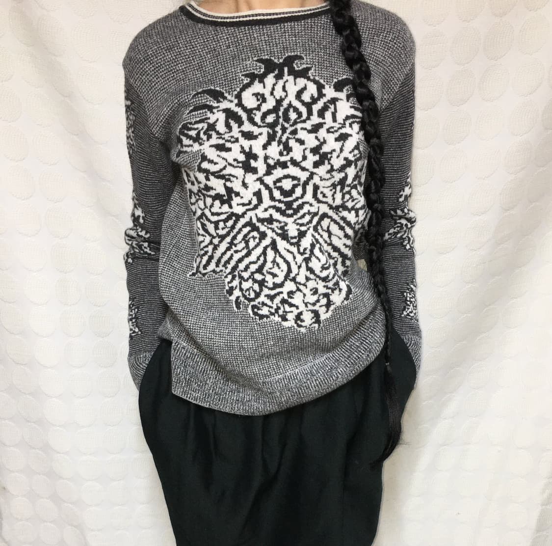 비비안 웨스트우드 그레이 니트 탑 상품이미지1